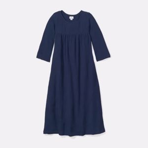 PLUME small Navy Gauze Provence Night Dress